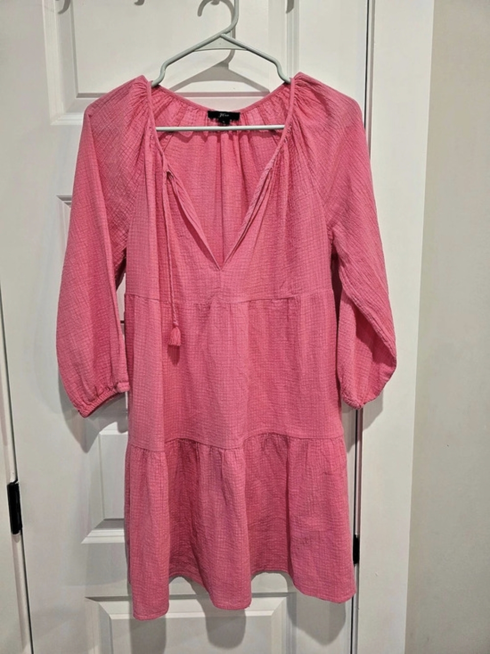 J.Crew Cotton Mini Dress in Pink Size Small
